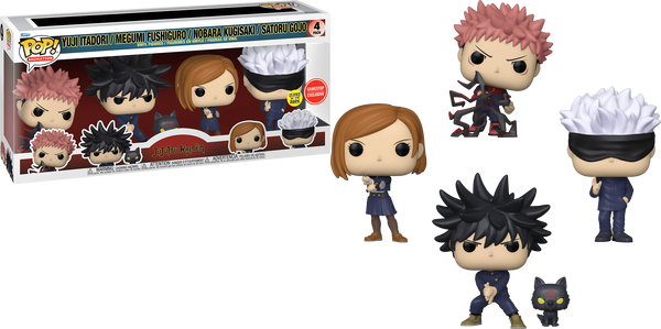 Jujutsu Kaisen - Yhuji Itadori/Megumi Fushiguro/Nobara Kugiaki/Satoru Gojo (4 pack)