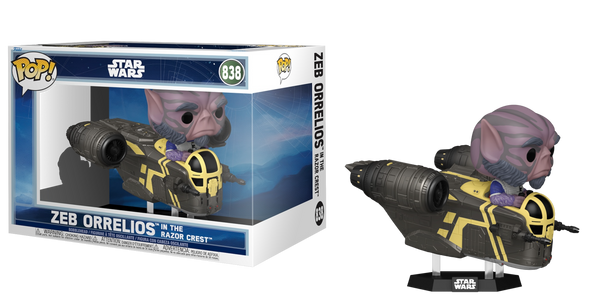 Star Wars: The Mandalorian and Grogu Zeb Orrelios in The Razor Crest Deluxe Funko Pop! Ride #838
