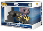 Star Wars: The Mandalorian and Grogu Zeb Orrelios in The Razor Crest Deluxe Funko Pop! Ride #838