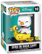 Nightmare Before Christmas Zero in Duck Cart Pop! Train (Glows in the Dark) HT Exclusive #10