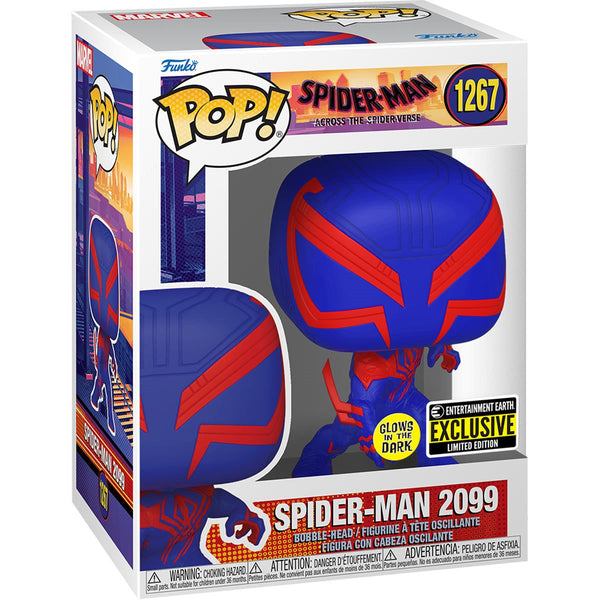 Spider-Man: Across the Spider-Verse Spider-Man 2099 Glow-in-the-Dark Pop! Vinyl Figure (EE Exclusive) #1267