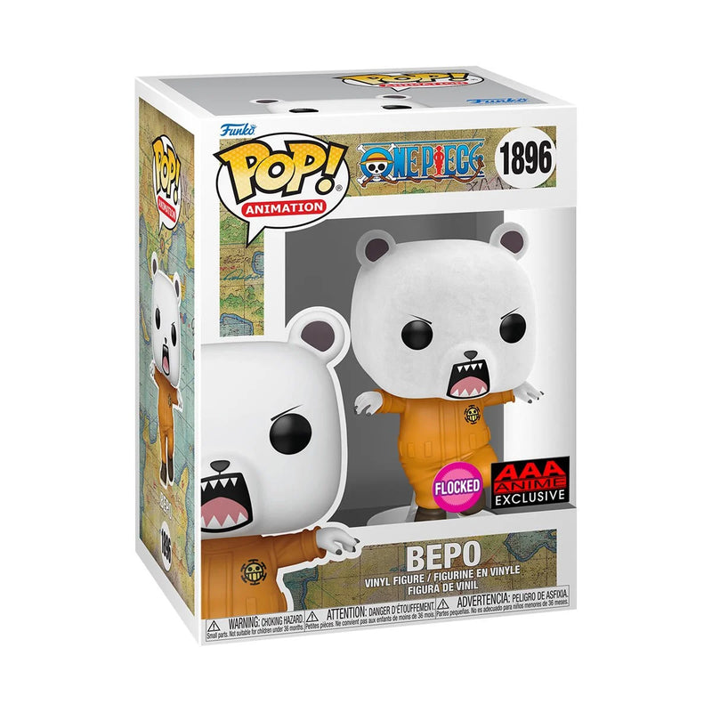 One Piece Bepo Bear Flocked Funko Pop! Vinyl Figure- AAA Anime Exclusive #1896