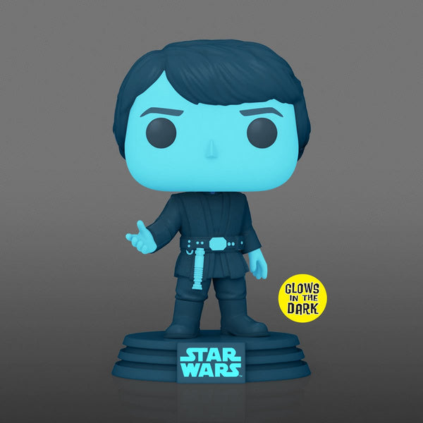 Star Wars: Return of the Jedi 40th Hologram Luke Glow-in-the-Dark Pop! EE Exclusive #615