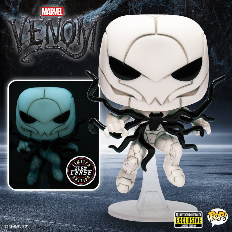 Venom Poison Spider-Man Funko Pop! Vinyl Figure (CHASE) Glows in the Dark - EE Exclusive #966