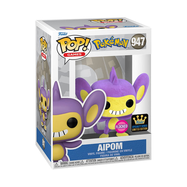 Pokemon Aipom Flocked Funko Pop! Vinyl Figure (Specialty Series) #947