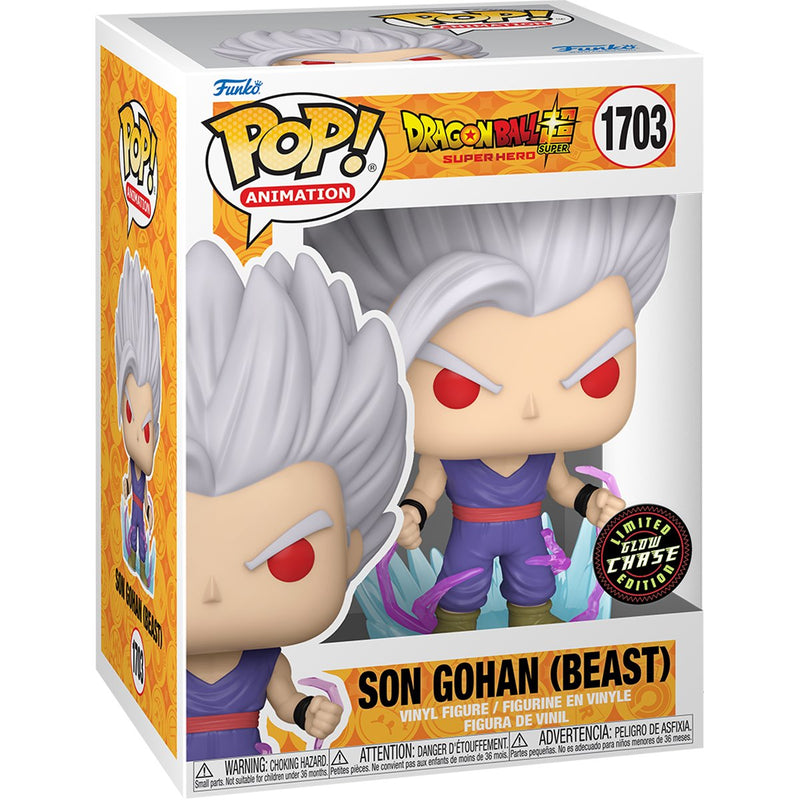 Dragon Ball Super: Super Hero Son Gohan (Beast) Funko Pop! Vinyl Figure (GITD CHASE) #1703
