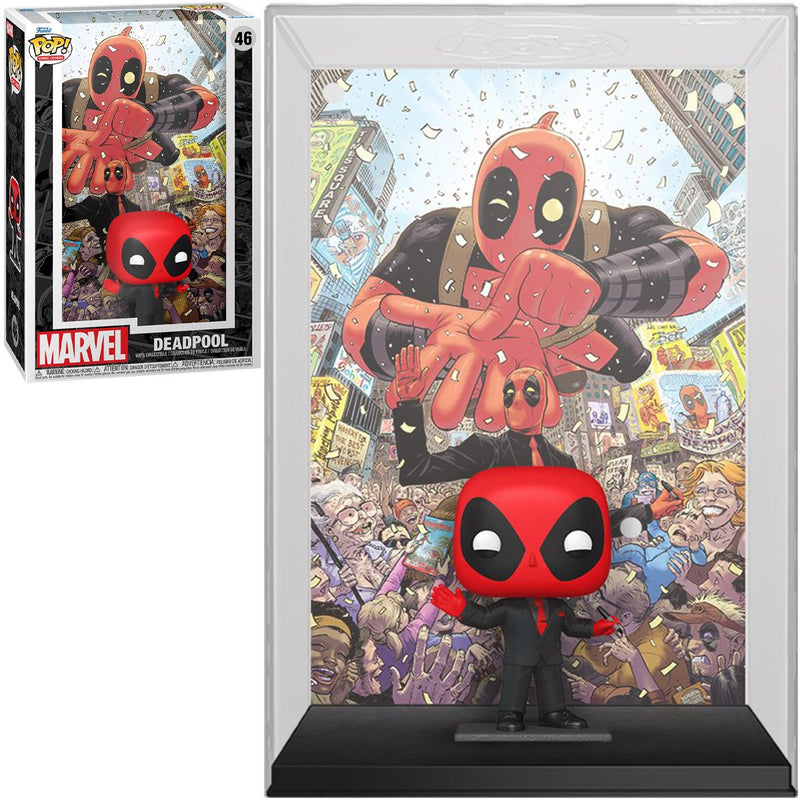 Deadpool (2015) #1 Deadpool in Black Suit Funko Pop! Comic Cover Figure w/case #46