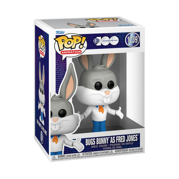 Warner Bros. 100th Anniversary Looney Tunes X Scooby-Doo Bugs Bunny as Fred Jones Funko Pop! Vinyl Figure #1239