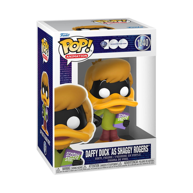 Warner Bros. 100th Anniversary Looney Tunes X Scooby-Doo Daffy Duck as Shaggy Rogers Funko Pop! Vinyl Figure #1240