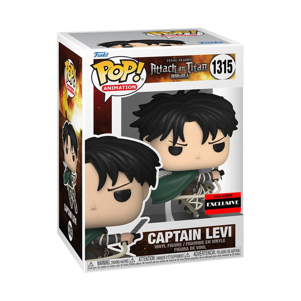 Attack on Titan Captain Levi Ackerman Funko Pop! Vinyl Figure - AAA Anime Exclusive #1315