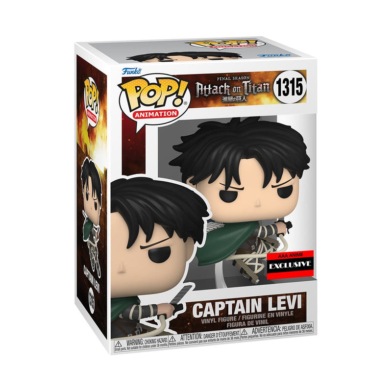Attack on Titan Captain Levi Ackerman Funko Pop! Vinyl Figure - AAA Anime Exclusive #1315
