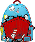Loungefly Dr Seuss Thing 1 and 2 Interactive Cosplay Womens Double Strap Backpack