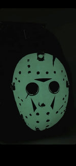 Loungefly Friday the 13th Jason Mask Glows in the Dark Backpack