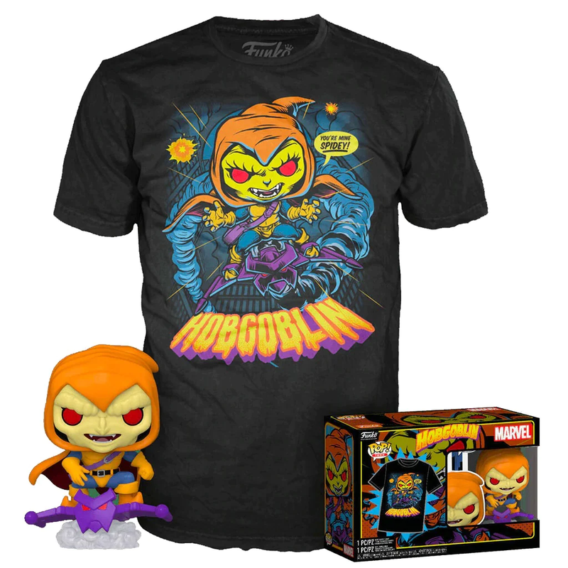Marvel Pop! Tees Hobgoblin GITD Pop & Tee - Large