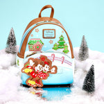 Loungefly Disney Mickey and Minnie Ice Skating Holiday Backpack