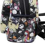 Loungefly Disney The Nightmare Before Christmas Allover Print Mini Backpack
