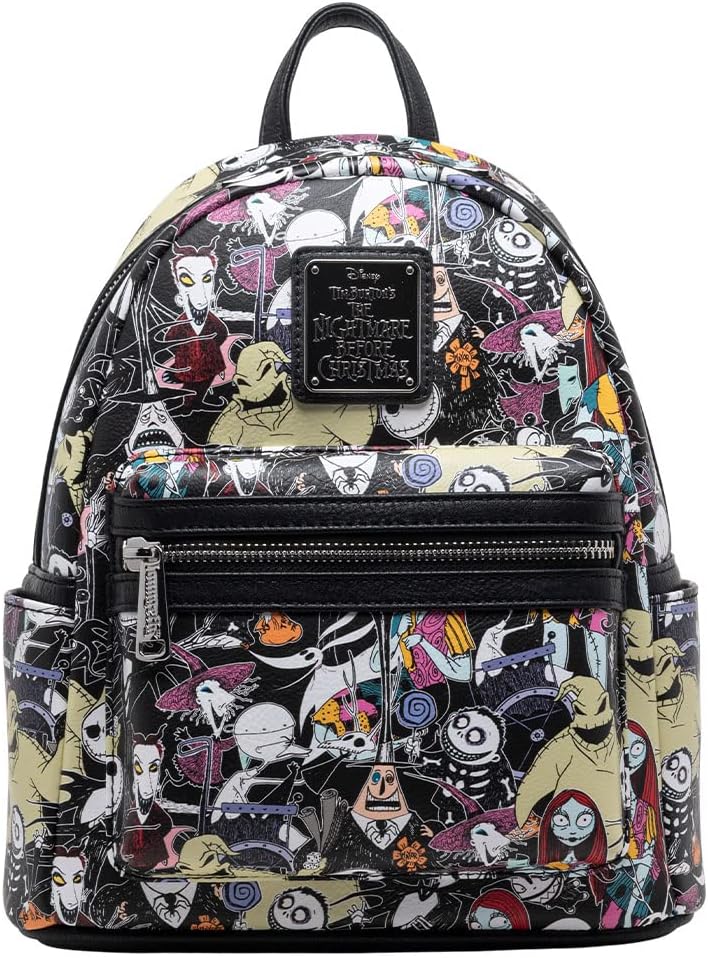 Loungefly Disney The Nightmare Before Christmas Allover Print Mini Backpack