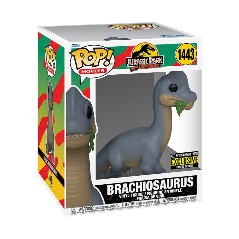 Jurassic Park Brachiosaurus Super 6-Inch Funko Pop! Vinyl Figure EE Exclusive #1443