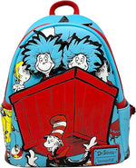 Loungefly Dr Seuss Thing 1 and 2 Interactive Cosplay Womens Double Strap Backpack