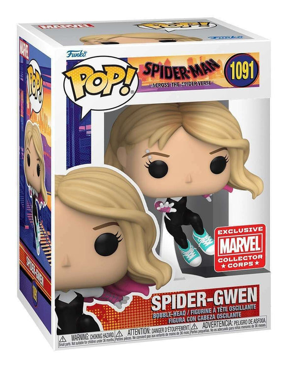 Spider-Man Across the SpiderVerse- Spider-Gwen (Unmasked) (Leaping) #1091