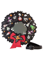 Loungefly Disney Nightmare Before Christmas Figural Wreath Crossbody Bag