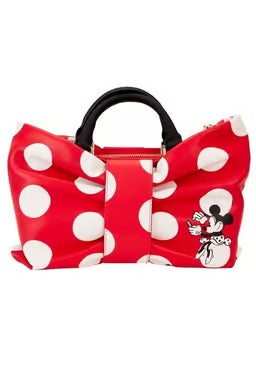 Loungefly Disney Minnie Rocks the Dots Figural Bow Crossbody