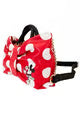 Loungefly Disney Minnie Rocks the Dots Figural Bow Crossbody