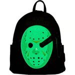 Loungefly Halloween Friday the 13th Jason Cosplay Glow in the Dark Mini Backpack