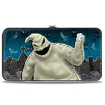 HINGED WALLET - NIGHTMARE BEFORE CHRISTMAS ZERO SALLY JACK + OOGIE BOOGIE CEMETERY SCENE
