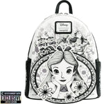 Loungefly-Alice in Wonderland Sketch Mini-Backpack - Entertainment Earth Exclusive