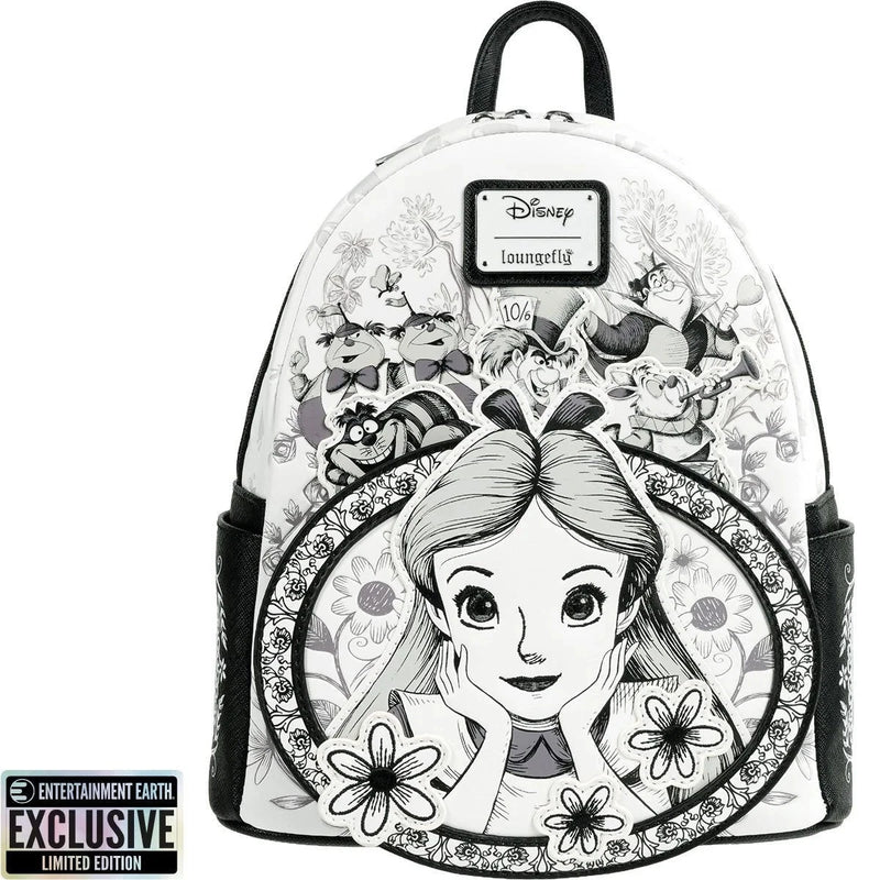 Loungefly-Alice in Wonderland Sketch Mini-Backpack - Entertainment Earth Exclusive