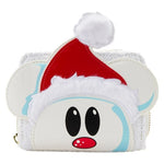 Loungefly Disney Mickey Mouse Snowman Sequin Wallet Character Zip Around