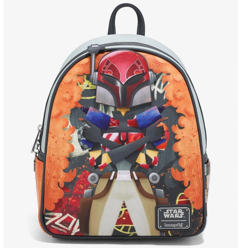Loungefly Star Wars Rebels Sabine Spray Paint Mini Backpack Mandalorian