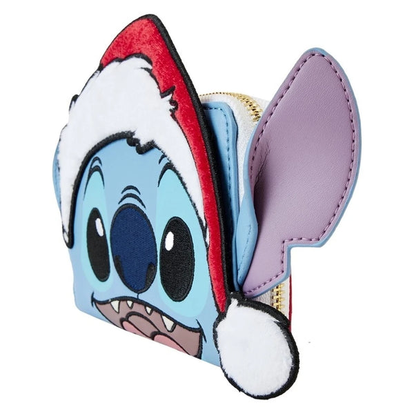 Loungefly Disney Santa Stitch Cosplay Zip-Around Wallet Holiday Exclusive