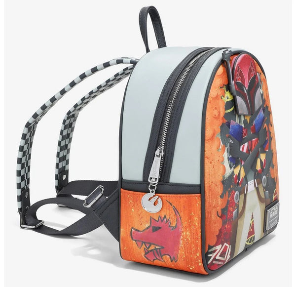 Loungefly Star Wars Rebels Sabine Spray Paint Mini Backpack Mandalorian