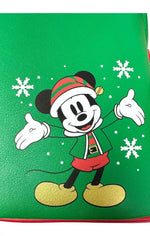 Loungefly Disney Mickey Mouse Elf Holiday Christmas Backpack