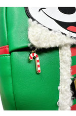 Loungefly Disney Mickey Mouse Elf Holiday Christmas Backpack