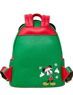 Loungefly Disney Mickey Mouse Elf Holiday Christmas Backpack
