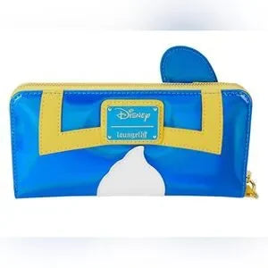 Loungefly Disney Donald Duck Exclusive 90th Anniversary Metallic Zip Around Wallet