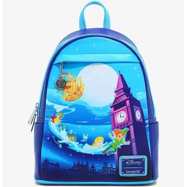 Loungefly Disney Peter Pan Nighttime Flight Glow-in-the-Dark Mini Backpack