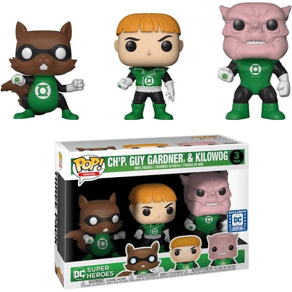 DC Super Heroes - Ch'p, Guy Gardner, & Kilowog (3-Pack)
