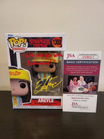 Eduardo Franco Dual-Color Signed and Inscribed Stranger Things Argyle Funko Pop