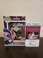 James Michael Shaw Dual-Color Signed and Inscribed Avengers Infinity War Corvus Glaive Funko Pop