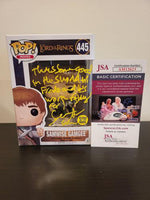 Sean Astin Signed and Inscribed Lord of the Rings Glow in the Dark Samwise Gamgee Funko Pop