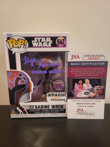 Tiya Sicar (Star Wars Rebels) Dual-Color Signed and Inscribed Amazon Exclusive Sabine Wren Power of the Galaxy Funko Pop