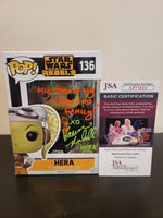 Vanessa Marshall Dual-Color Signed and Inscribed Star Wars Rebels Hera Funko Pop
