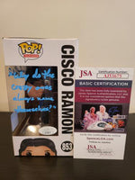 Carlos Valdes Signed and Inscribed 2019 Summer Convention Exclusive Cisco Ramon (The Flash) Funko Pop