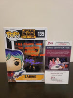 Tiya Sicar Dual-Color Signed and Inscribed Star Wars Rebels Unmasked Sabine Wren Funko Pop