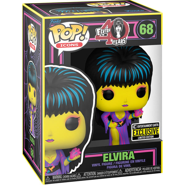 Elvira Black Light Pop! Vinyl Figure - EE Exclusive #68