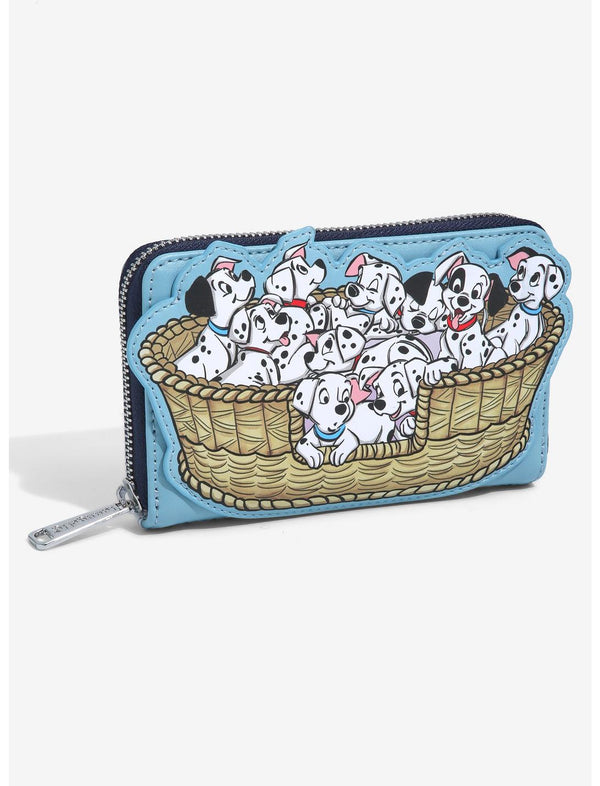101 Dalmatians Puppy Basket Small Zip Wallet